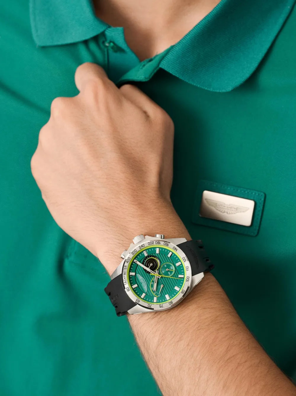 Aston Martin Watches  Podium Green Dial 44mm Watch