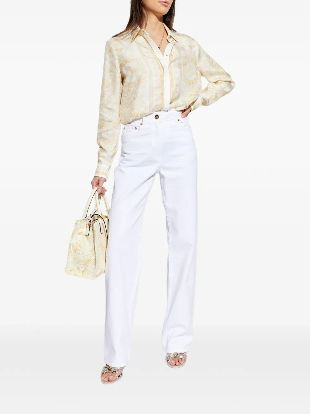Versace  Barocco-print shirt
