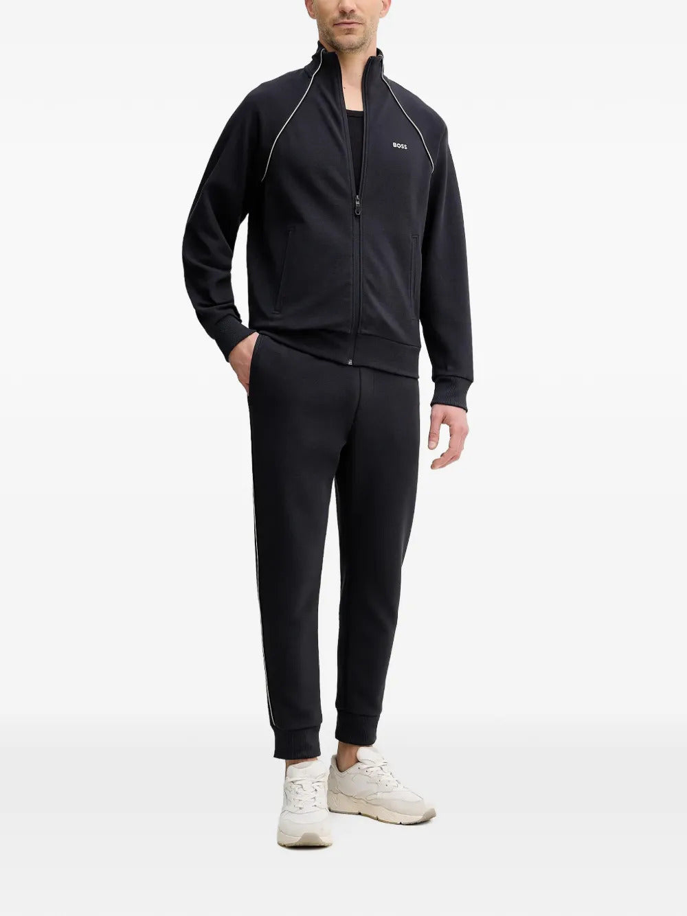 BOSS logo-embroidered pants