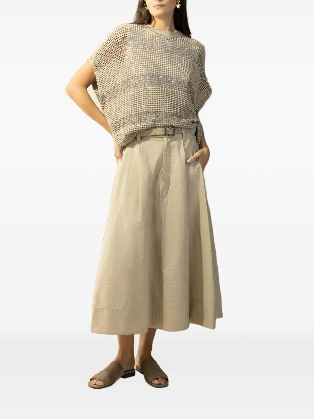 Brunello Cucinelli  stripe-pattern crew-neck T-shirt