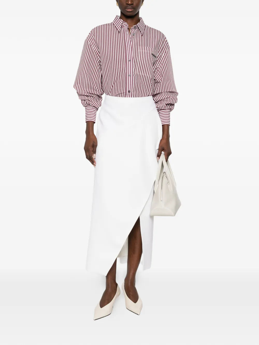 Brunello Cucinelli  striped-pattern patch-pocket shirt