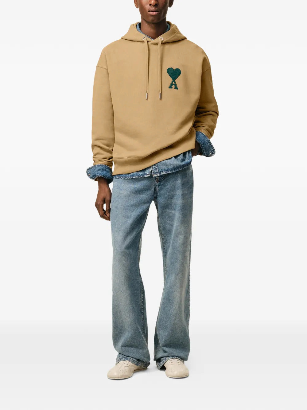 AMI Paris Ami De Coeur embroidered hoodie
