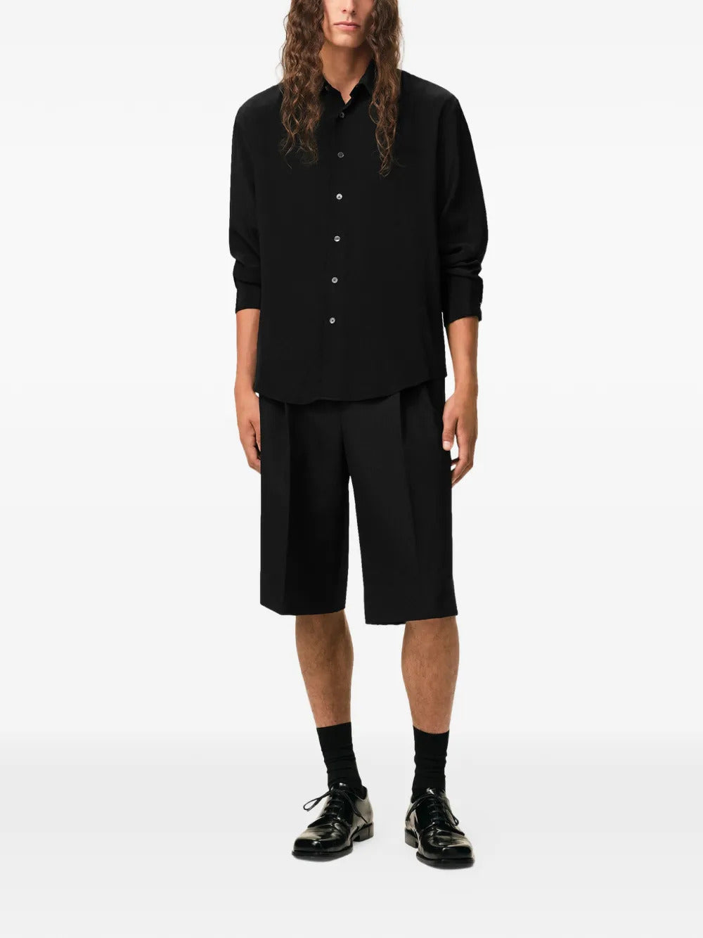 AMI Paris  sharp collar plate shirt
