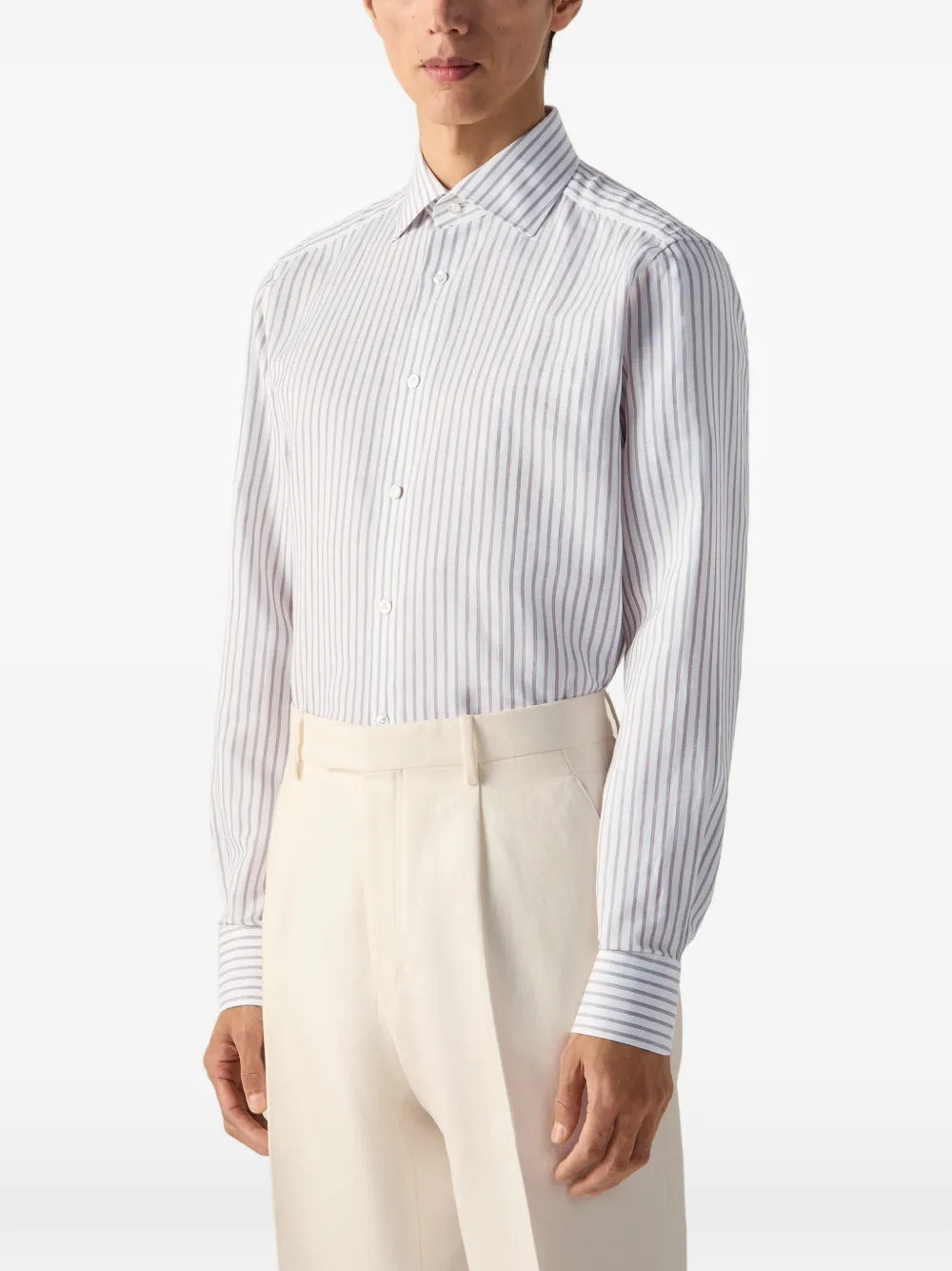 Zegna  striped cotton shirt