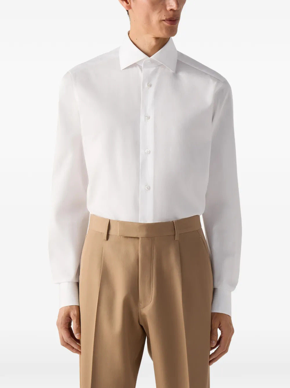 Zegna button-up cotton shirt