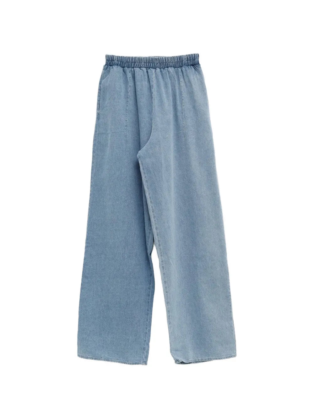 Baserange elasticated light blue wash trousers - Image 2