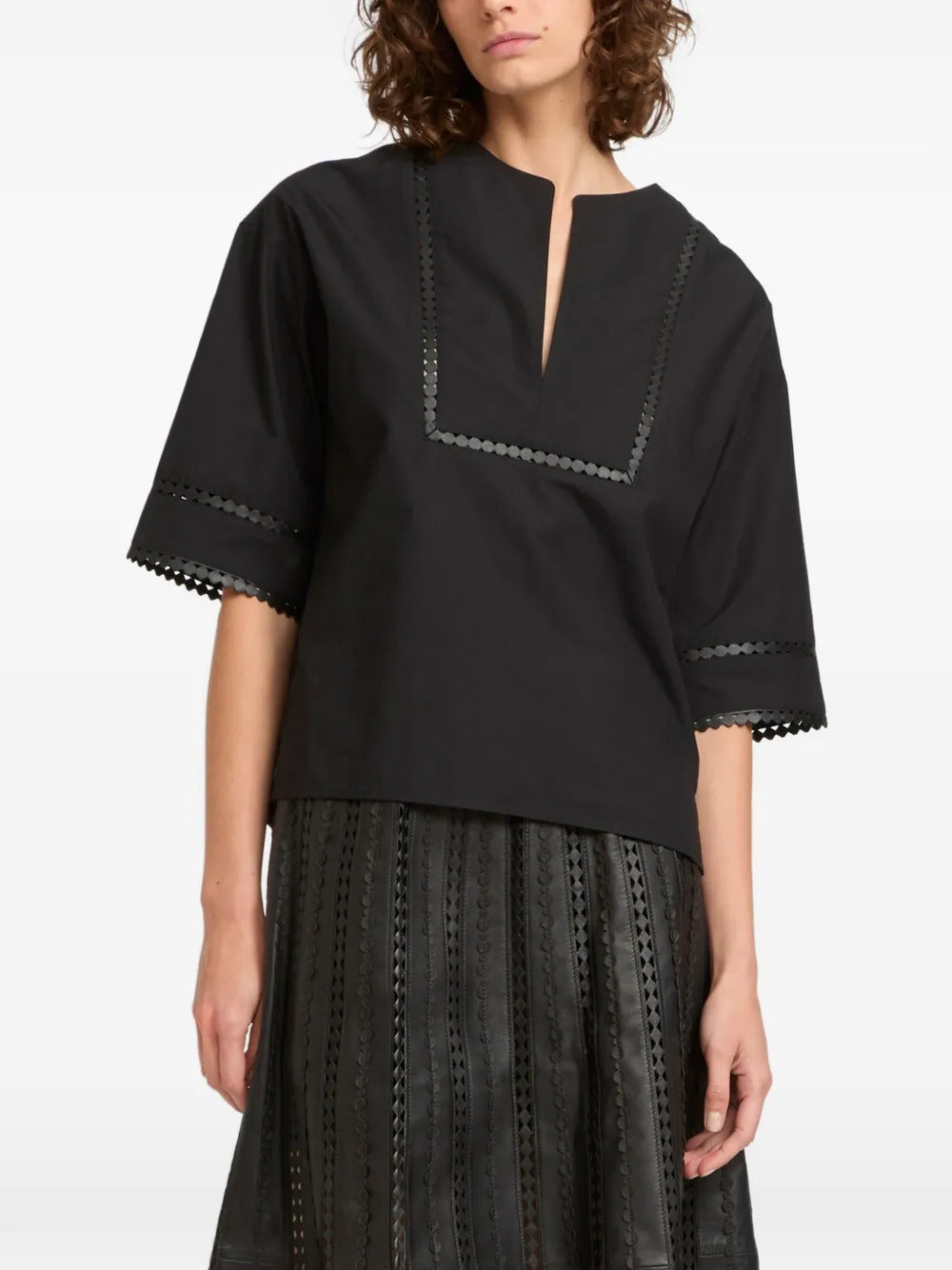 Yves Salomon short-sleeve blouse