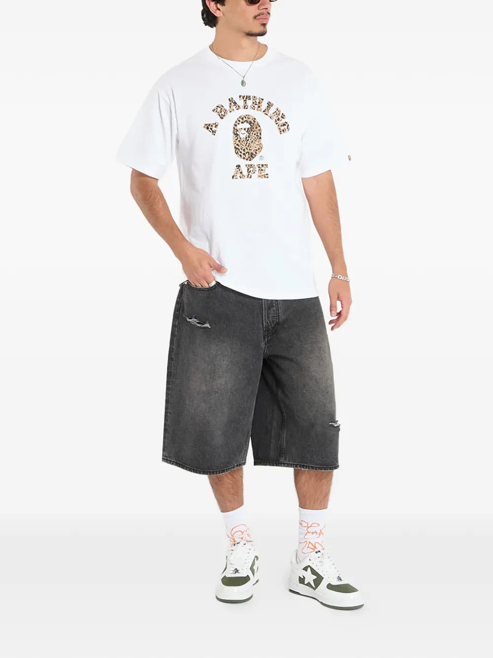 A BATHING APE® Ape Wild leopard-pattern T-shirt