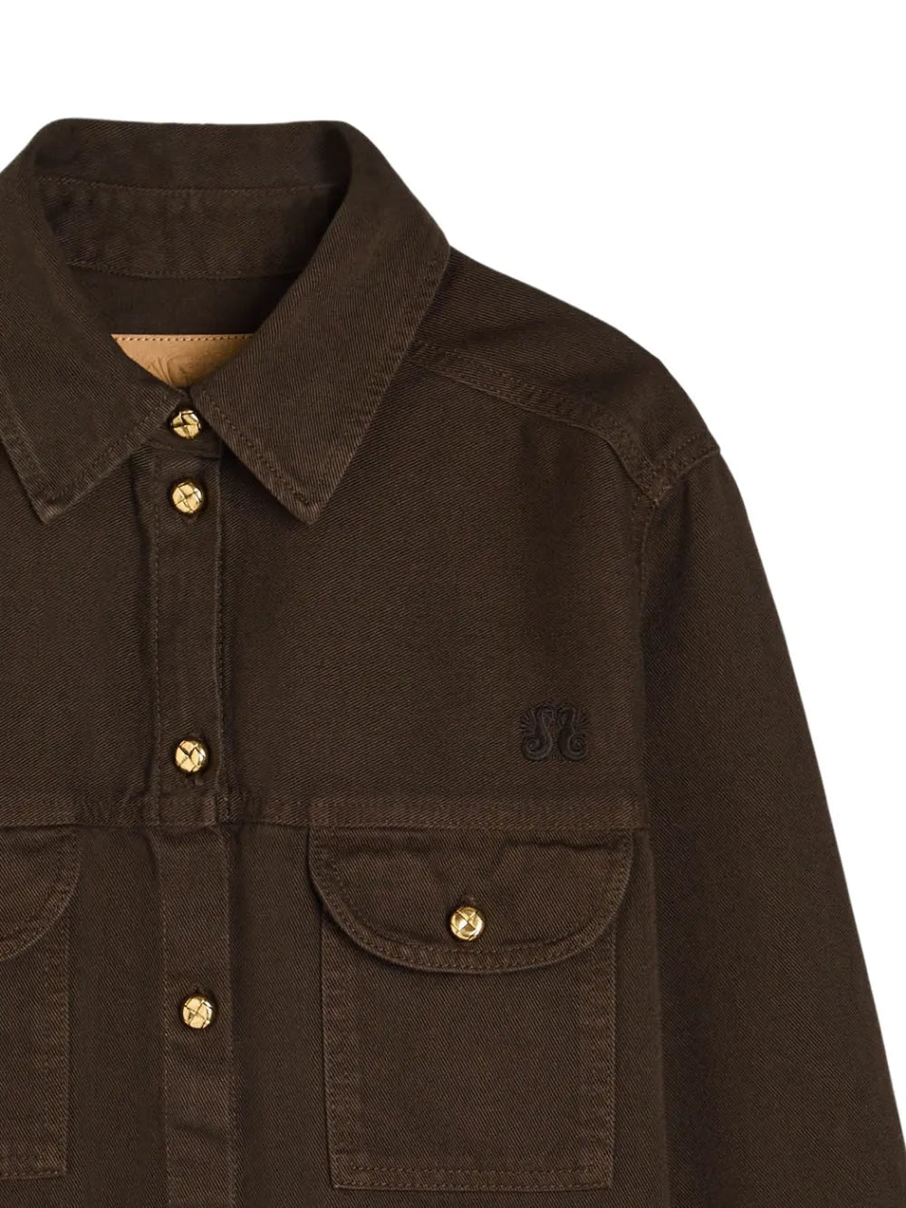 Blazé Milano  Berber buttoned flap-pocket denim shirt
