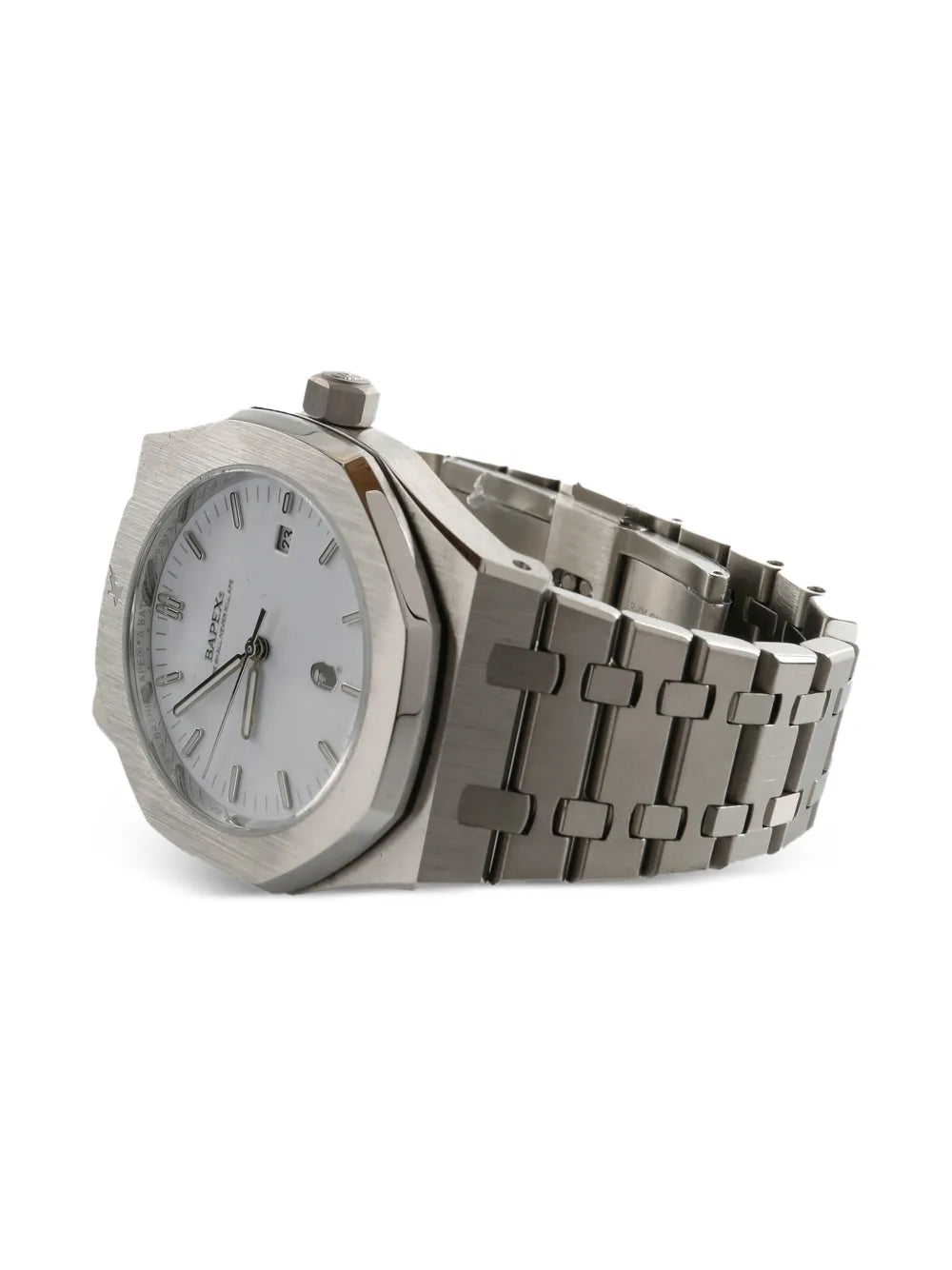 A BATHING APE®  Silver Tone 40mm Watch