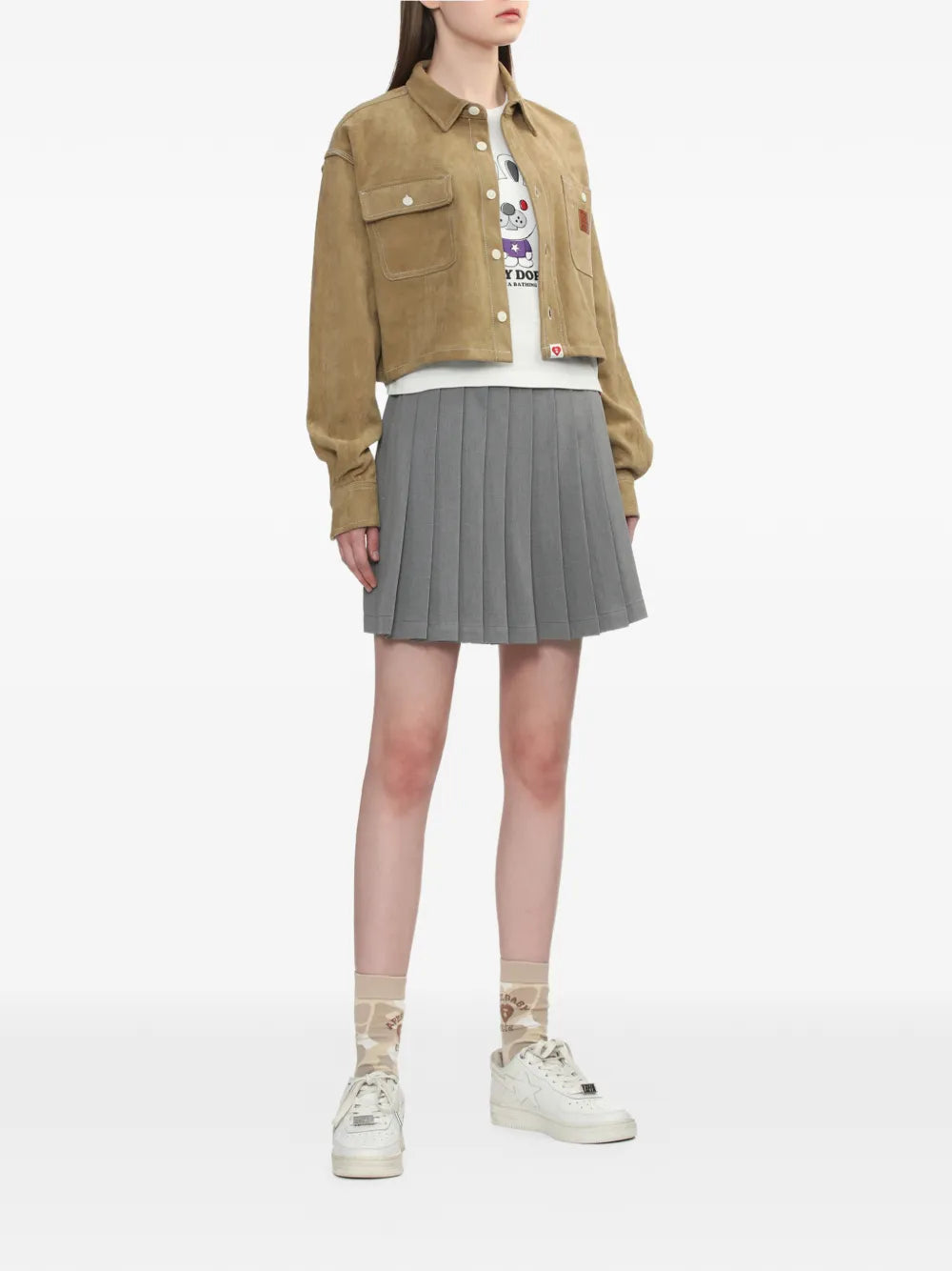 A BATHING APE®  pocket button shirt