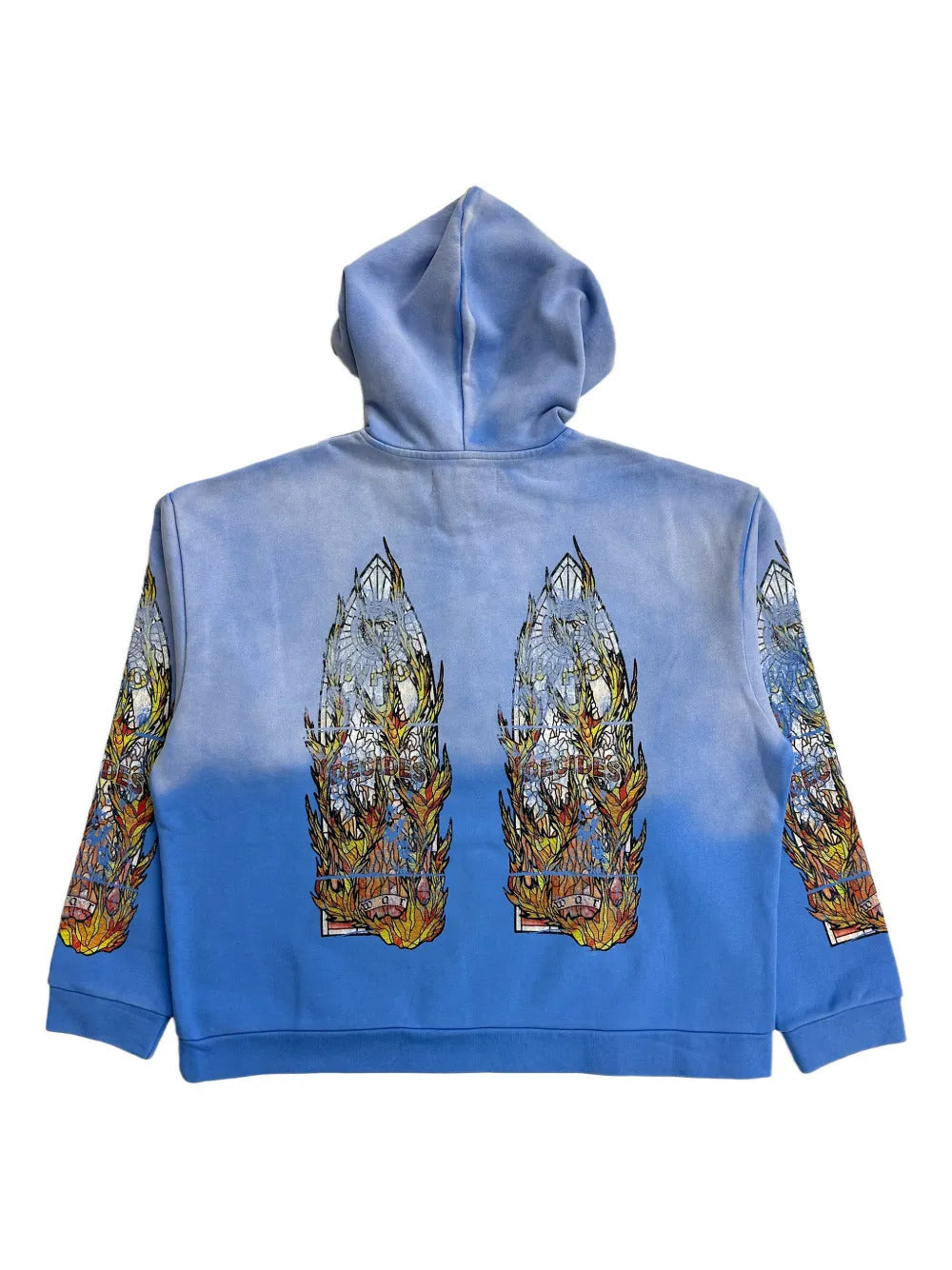 Who Decides War  print-detail hoodie