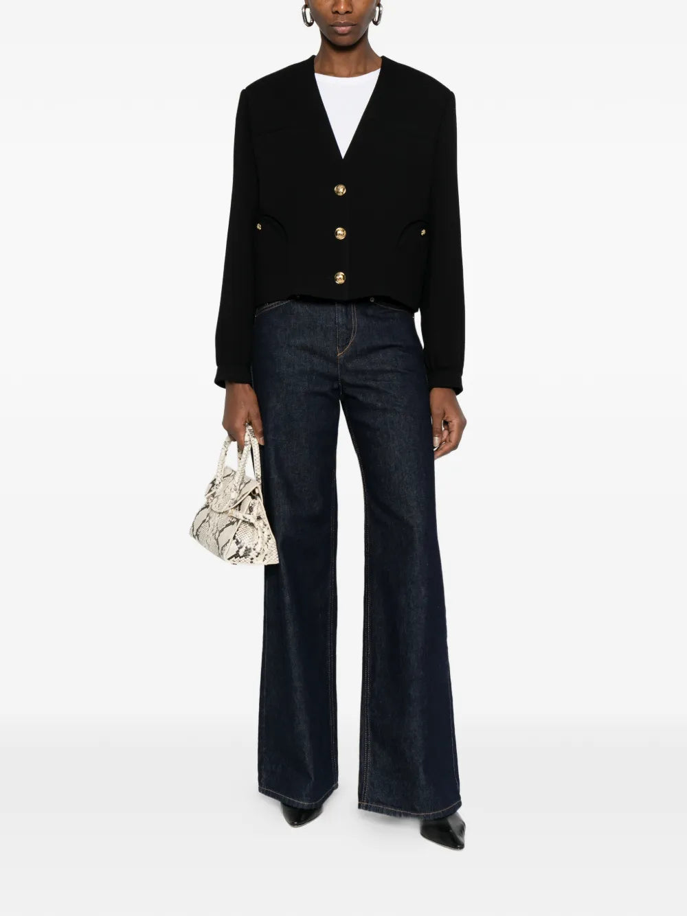 Blazé Milano Riviera button crop jacket