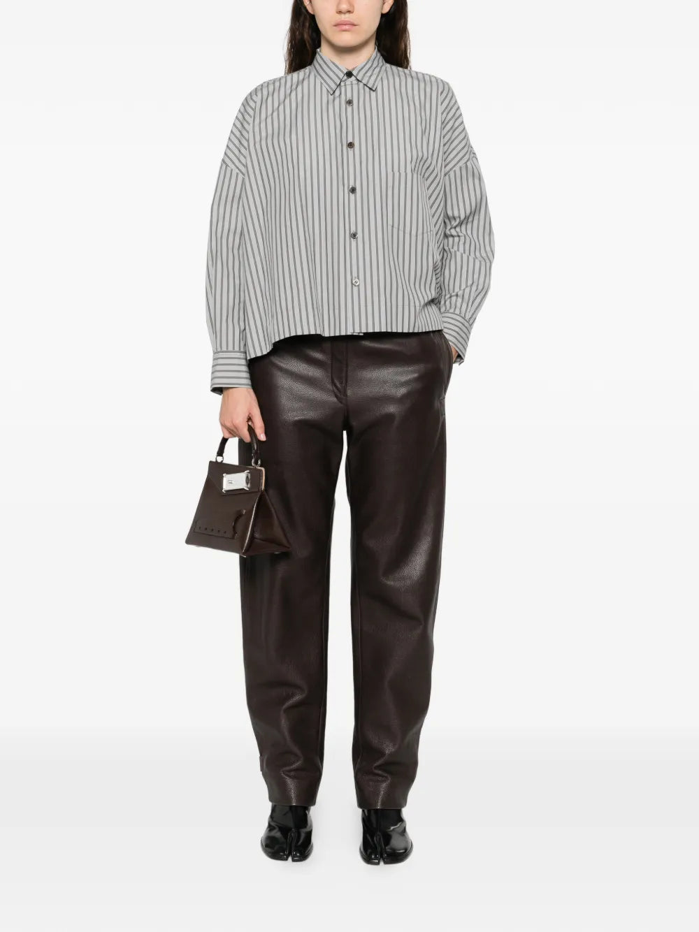 Yohji Yamamoto  striped button shirt