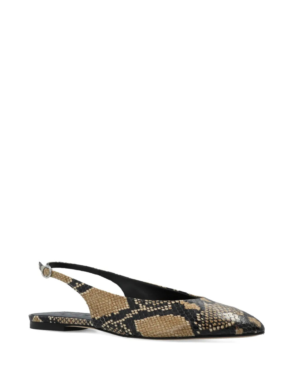 Aeyde  snake-pattern flat pumps