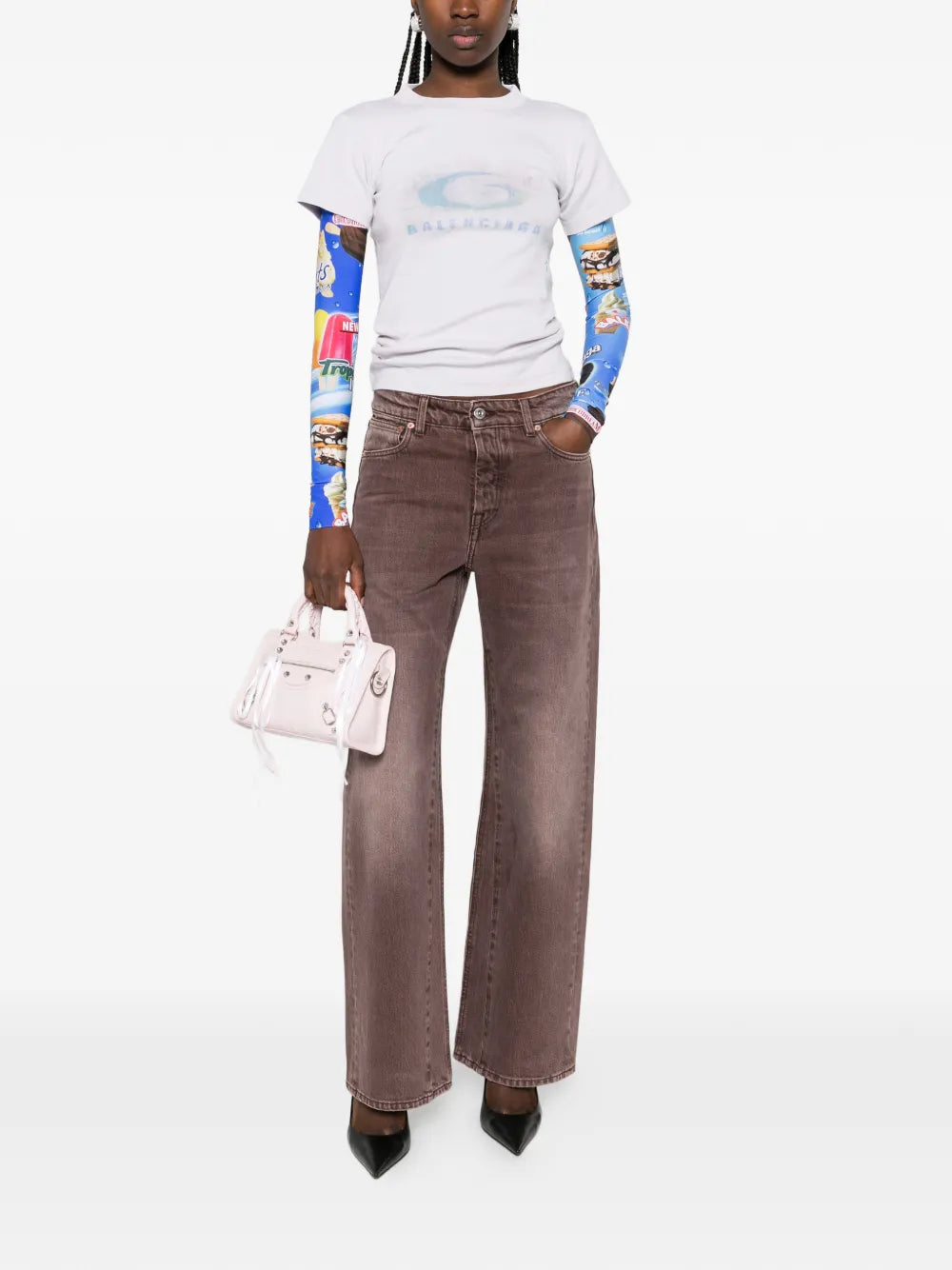 Balenciaga  logo-detail long-sleeve T-shirt
