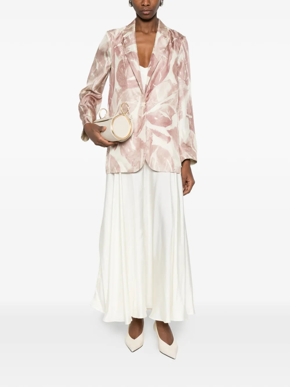 Alysi Monopetto floral single-breasted jacket