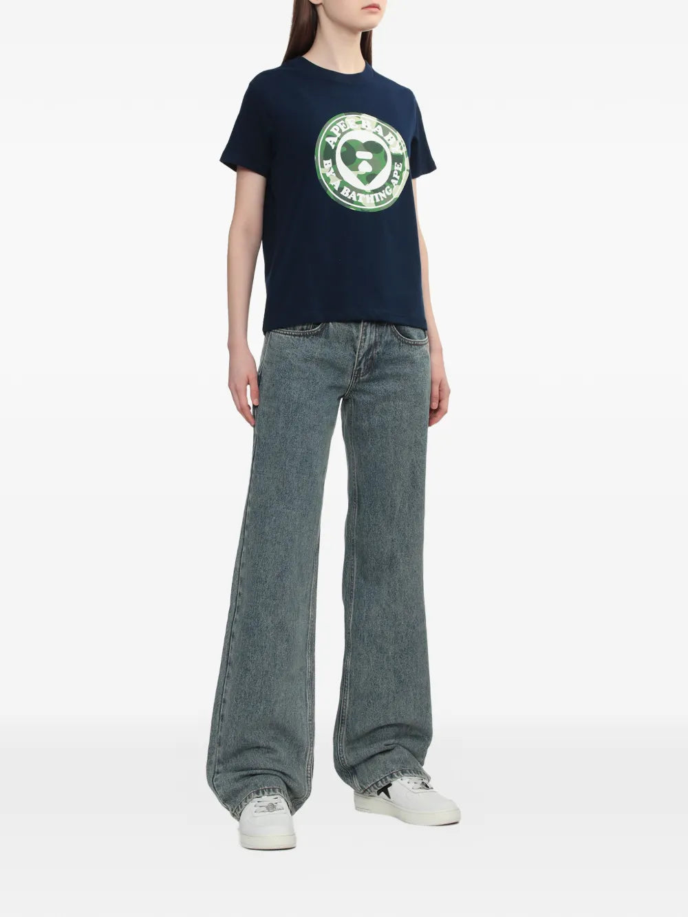 A BATHING APE®  logo graphic T-shirt