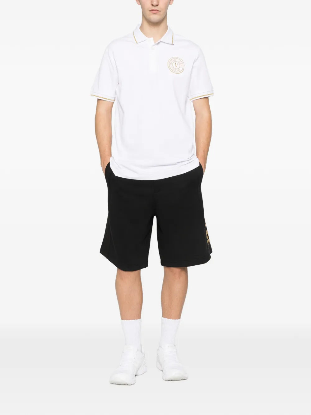 Versace Jeans Couture logo-print polo shirt