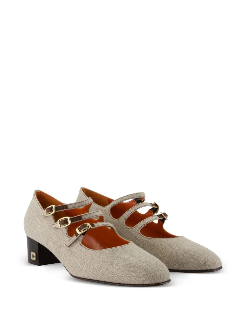 Carel Paris Kina buckled canvas pumps