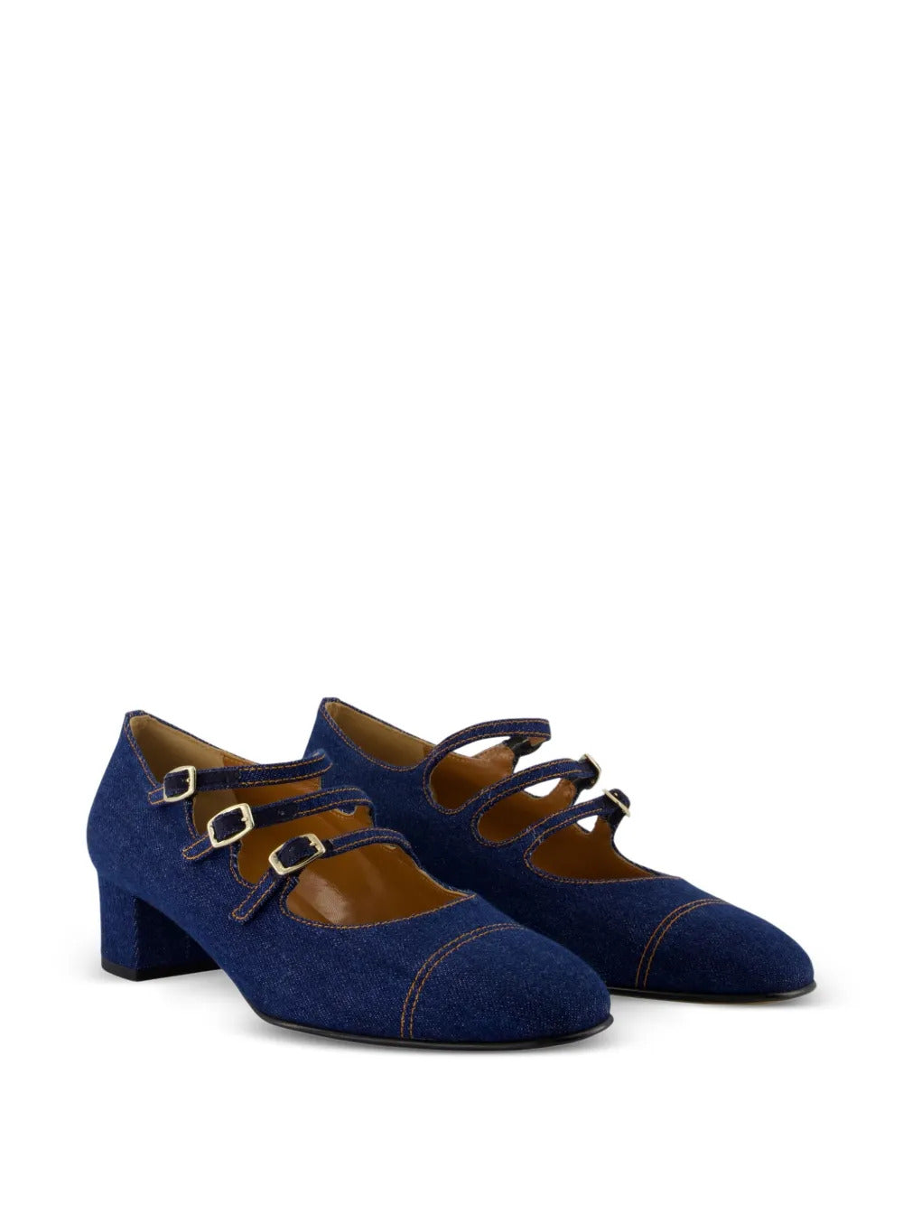 Carel Paris Kina buckled denim pumps