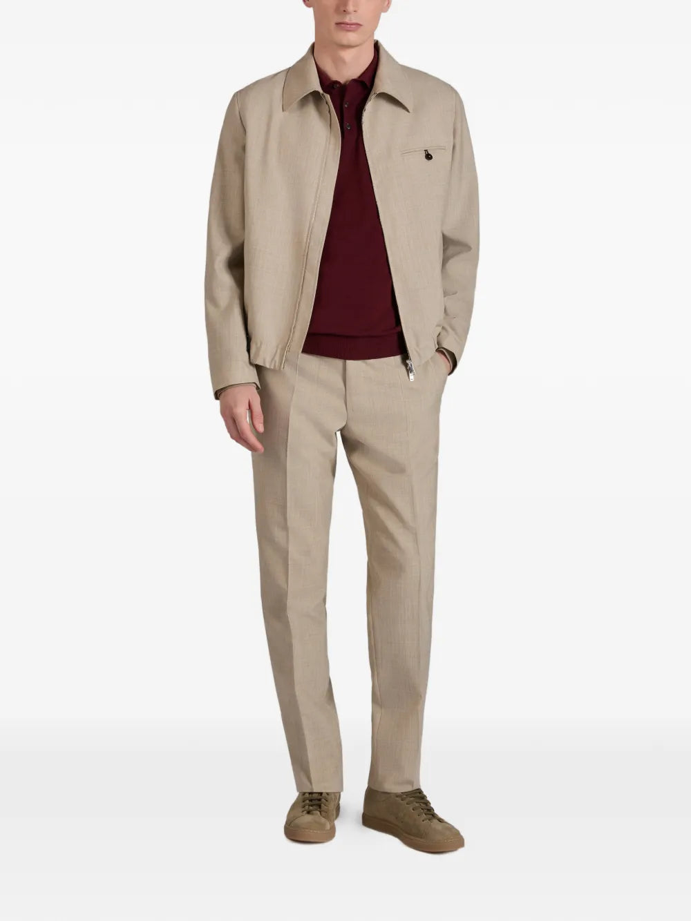 Zanone buttoned polo shirt - Image 4