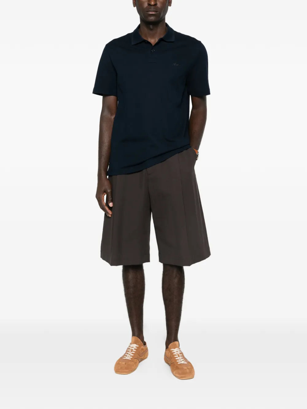 Brioni  buttoned polo shirt
