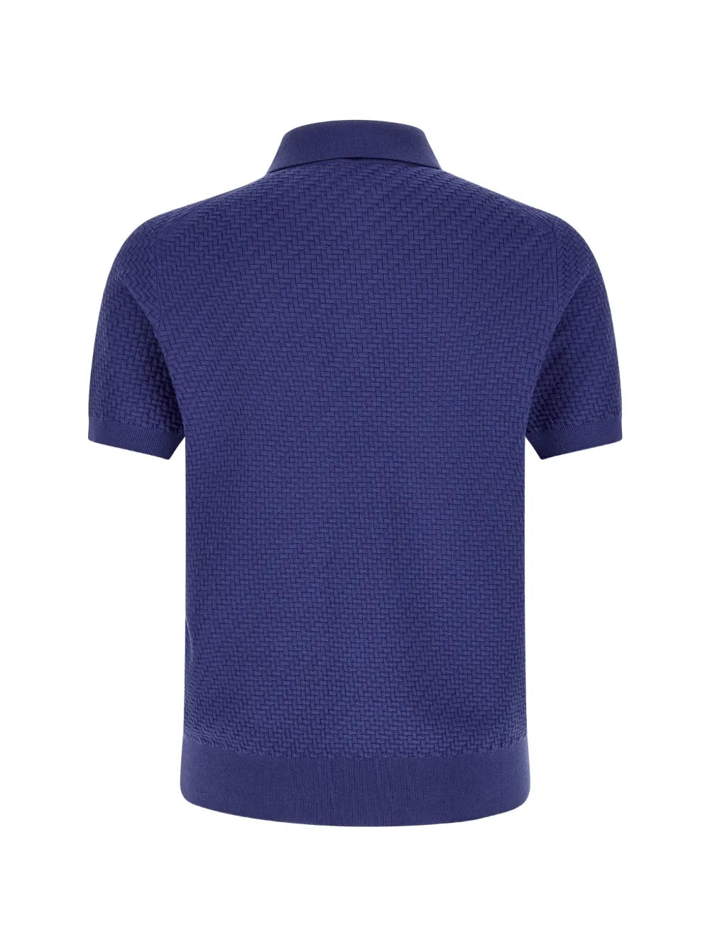 Brioni textured-weaving polo shirt