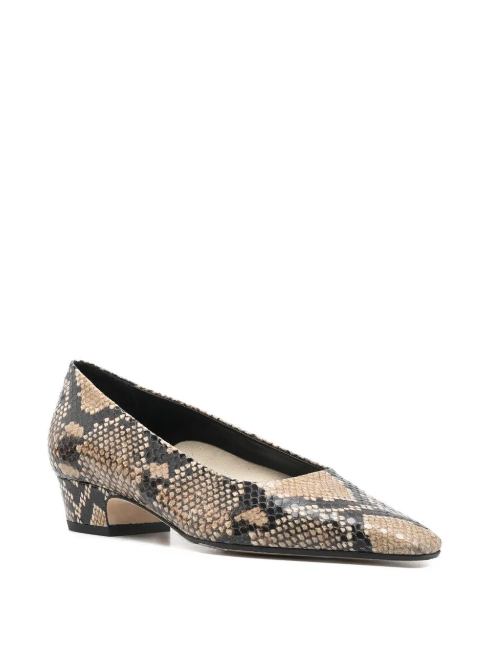 Aeyde  snakeskin square pumps
