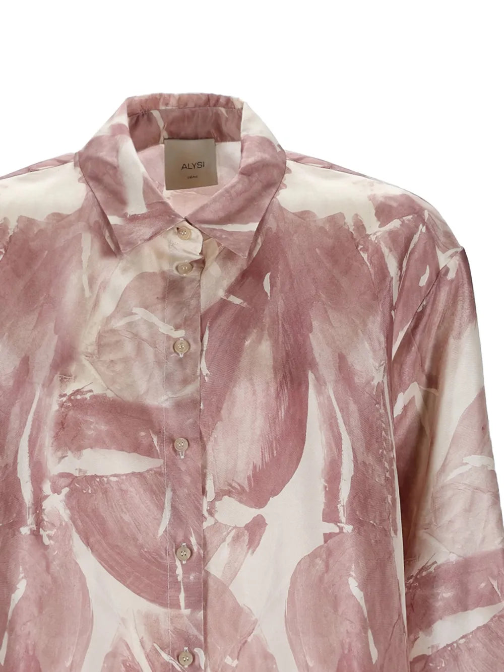 Alysi point-collar print shirt