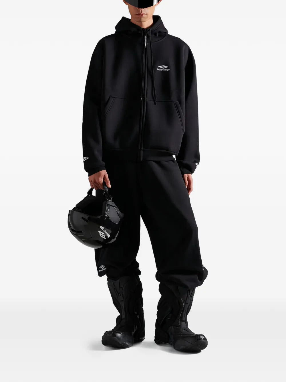 Balenciaga  3B Sports Icon zip-up hoodie