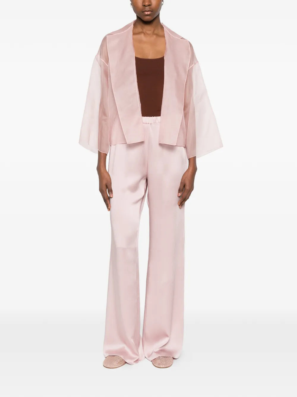 Antonelli  open-front cropped jacket