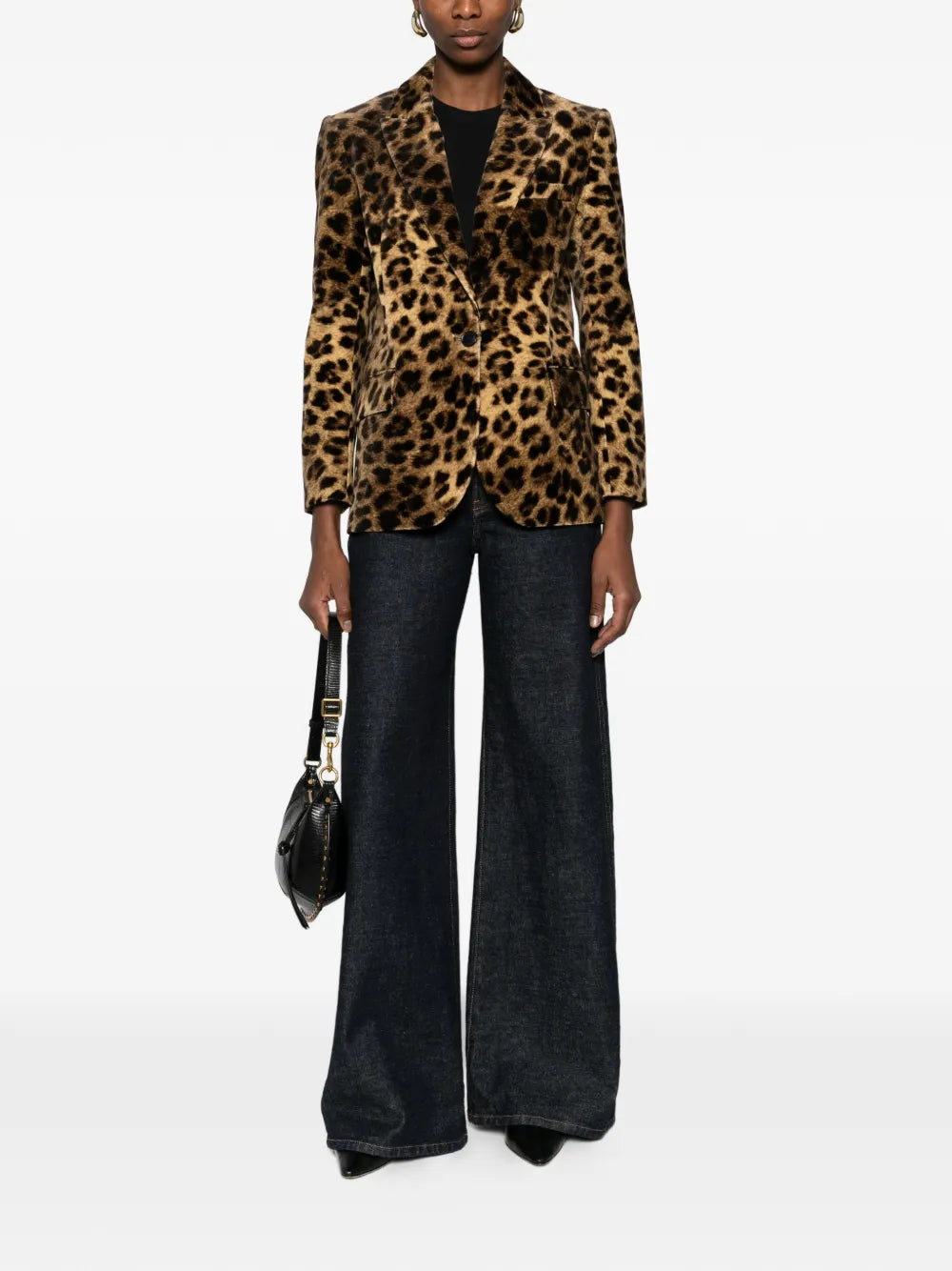 Ba&Sh  leopard single-breasted jacket