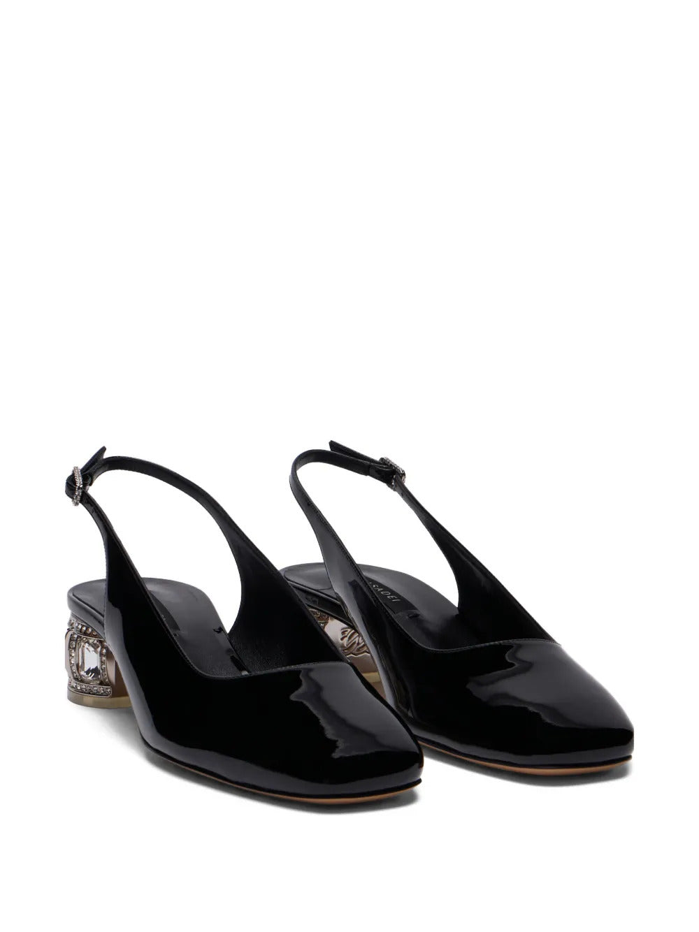 Casadei  jewel-embellished slingback pumps