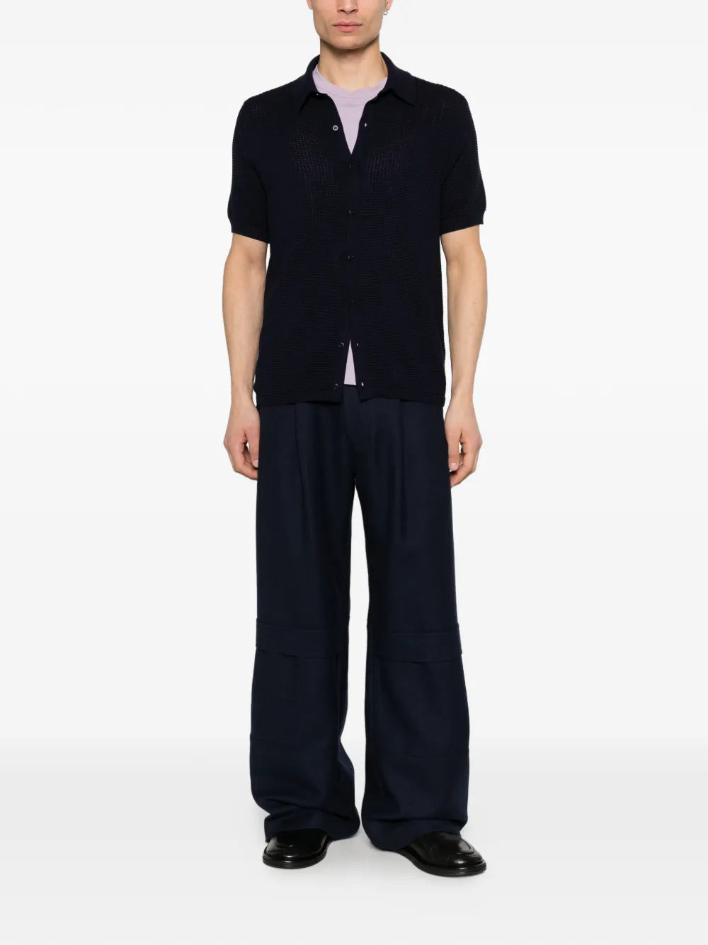BOMPARD  waffle-knit buttoned shirt