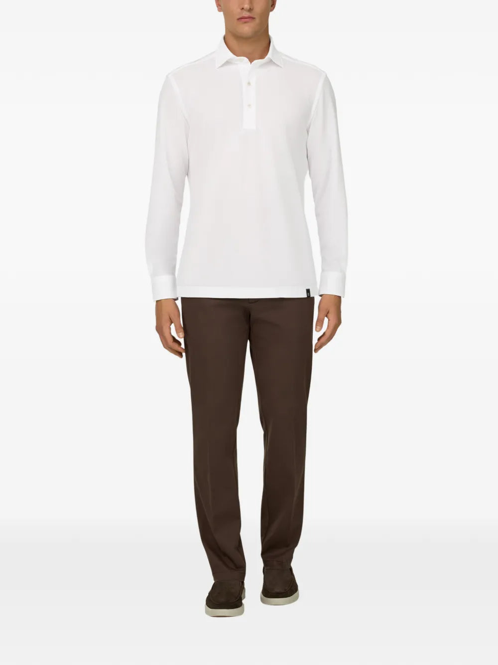 Boggi Milano buttoned jersey polo shirt