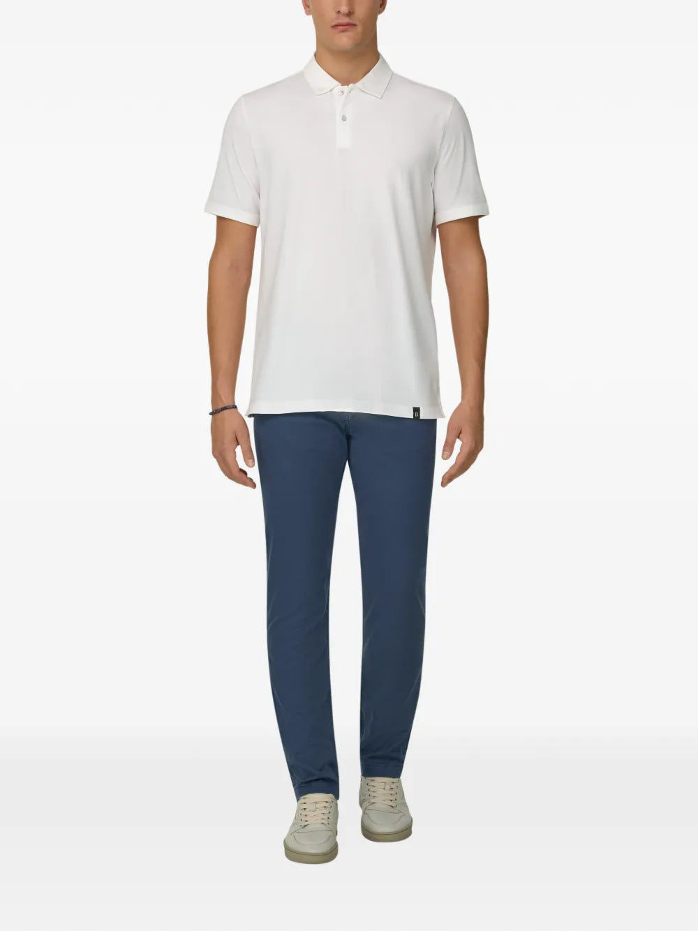 Boggi Milano appliqué polo shirt
