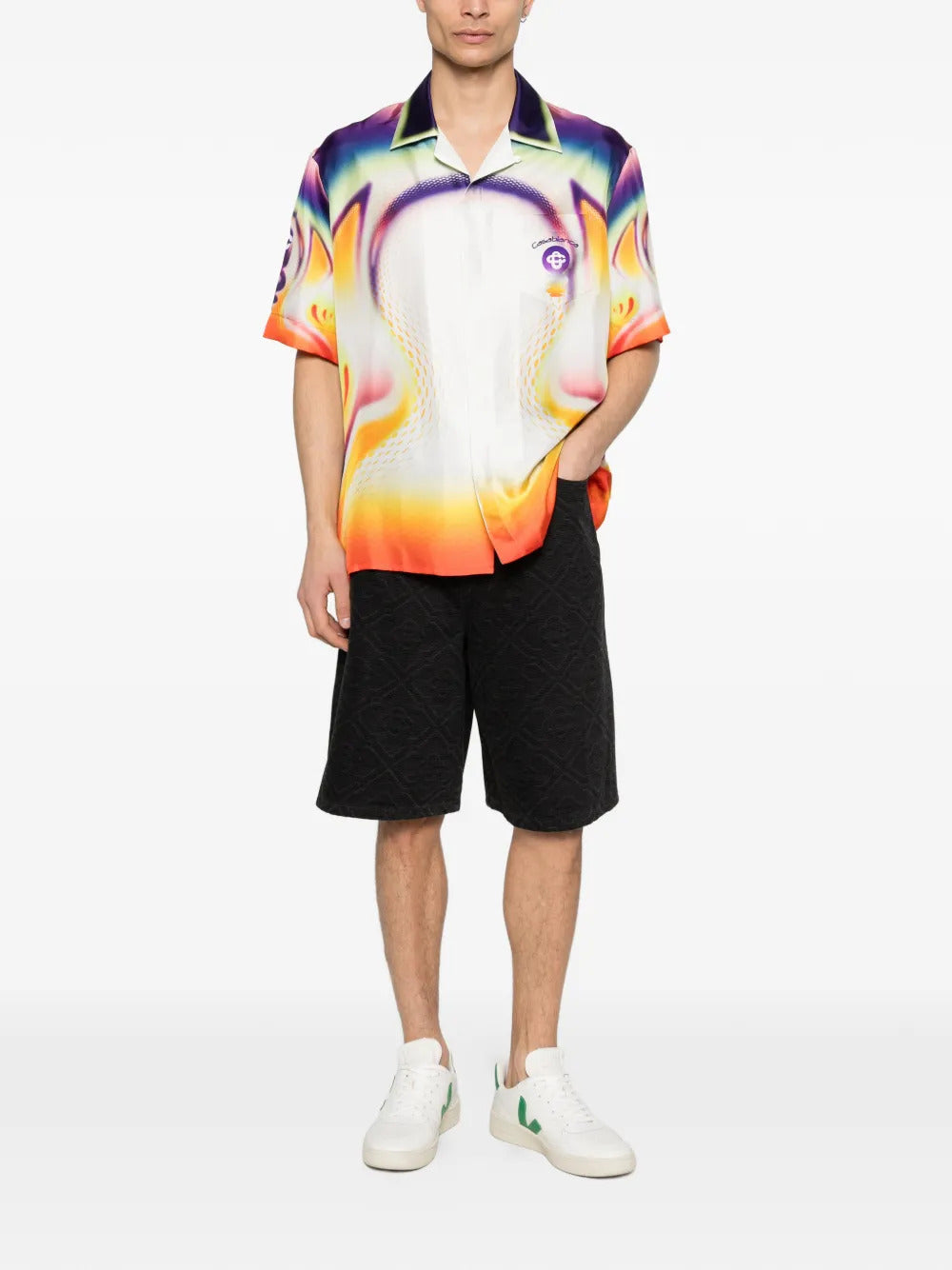 Casablanca  Sporchid SS printed shirt