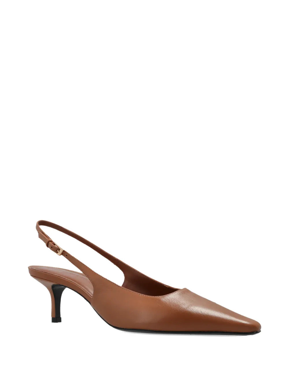 BLACK SUEDE STUDIO  Lainey leather heeled pumps