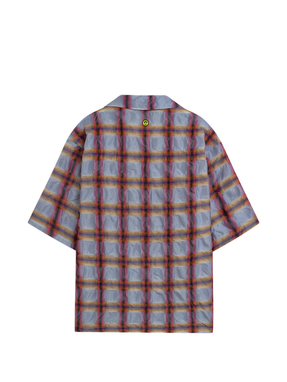 BARROW  patch plaid shirt