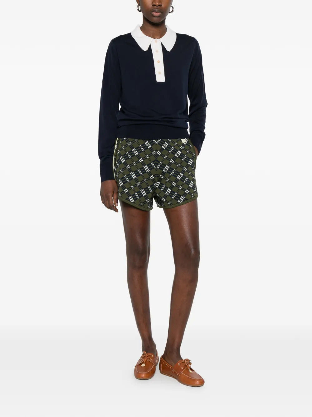 Wales Bonner  Henry long-sleeve polo top