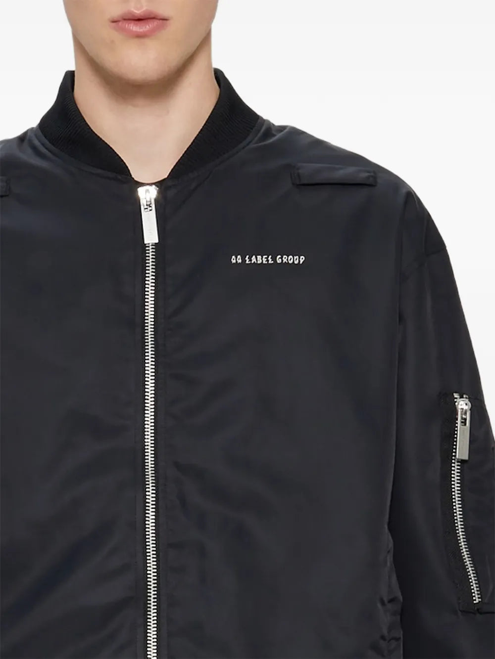 44 LABEL GROUP  zipped bomber jacket