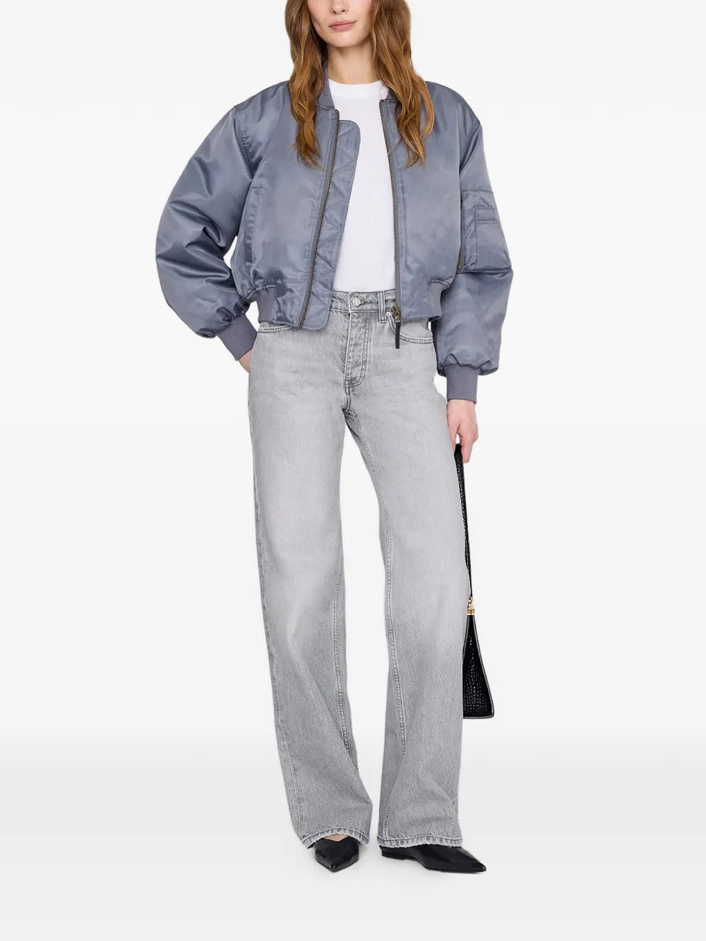 ANINE BING  zip-up bomber jacket