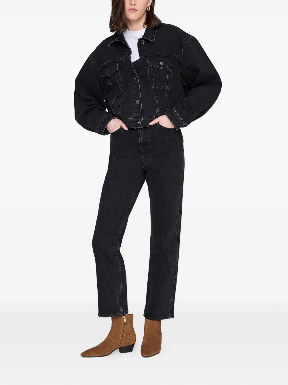ANINE BING  Quincy button-up jacket