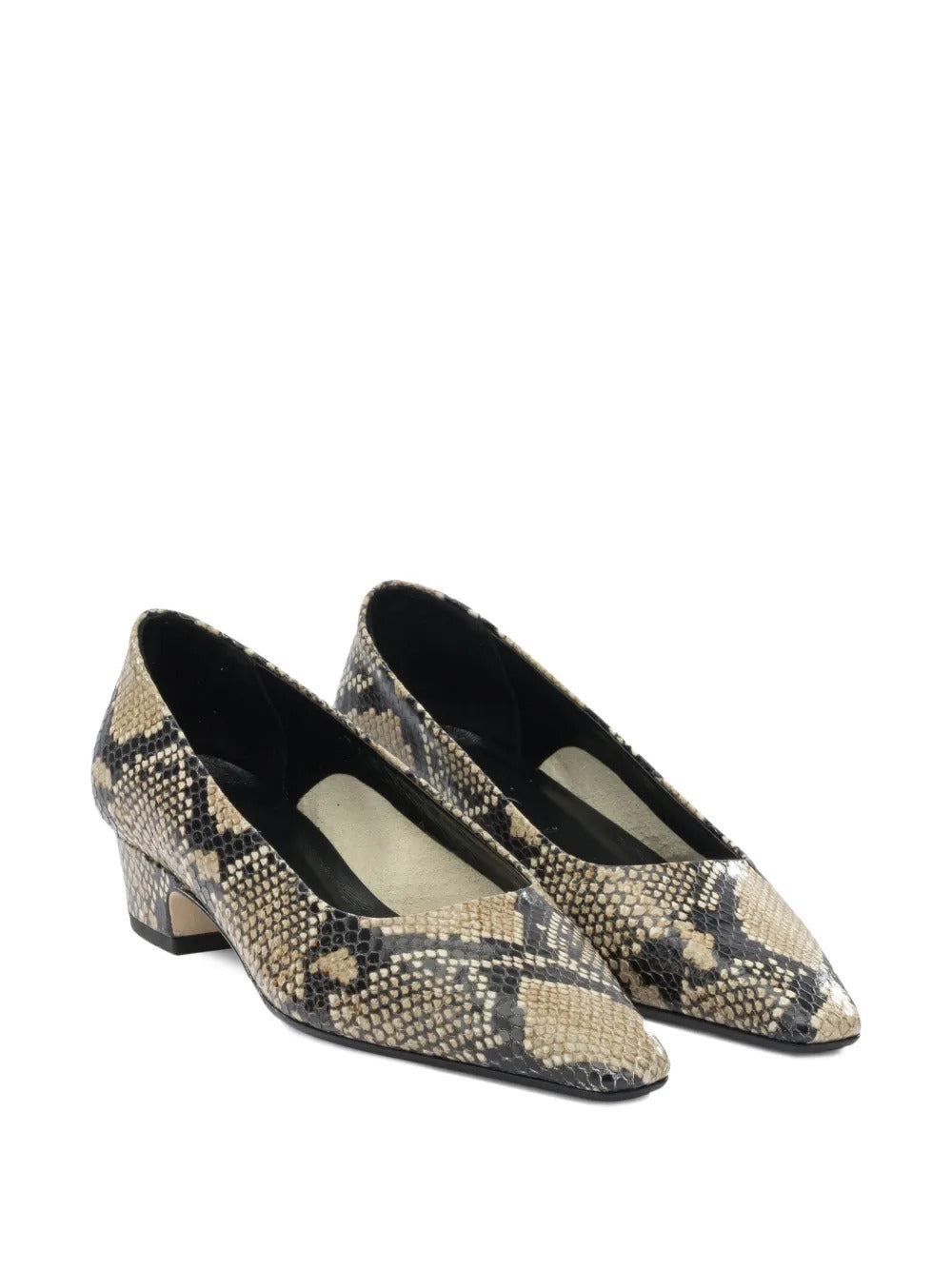 Aeyde  snake print heeled pumps