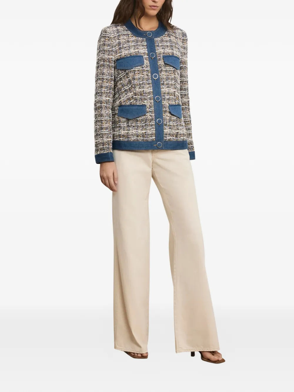Veronica Beard  Ainslie tweed pocket jacket