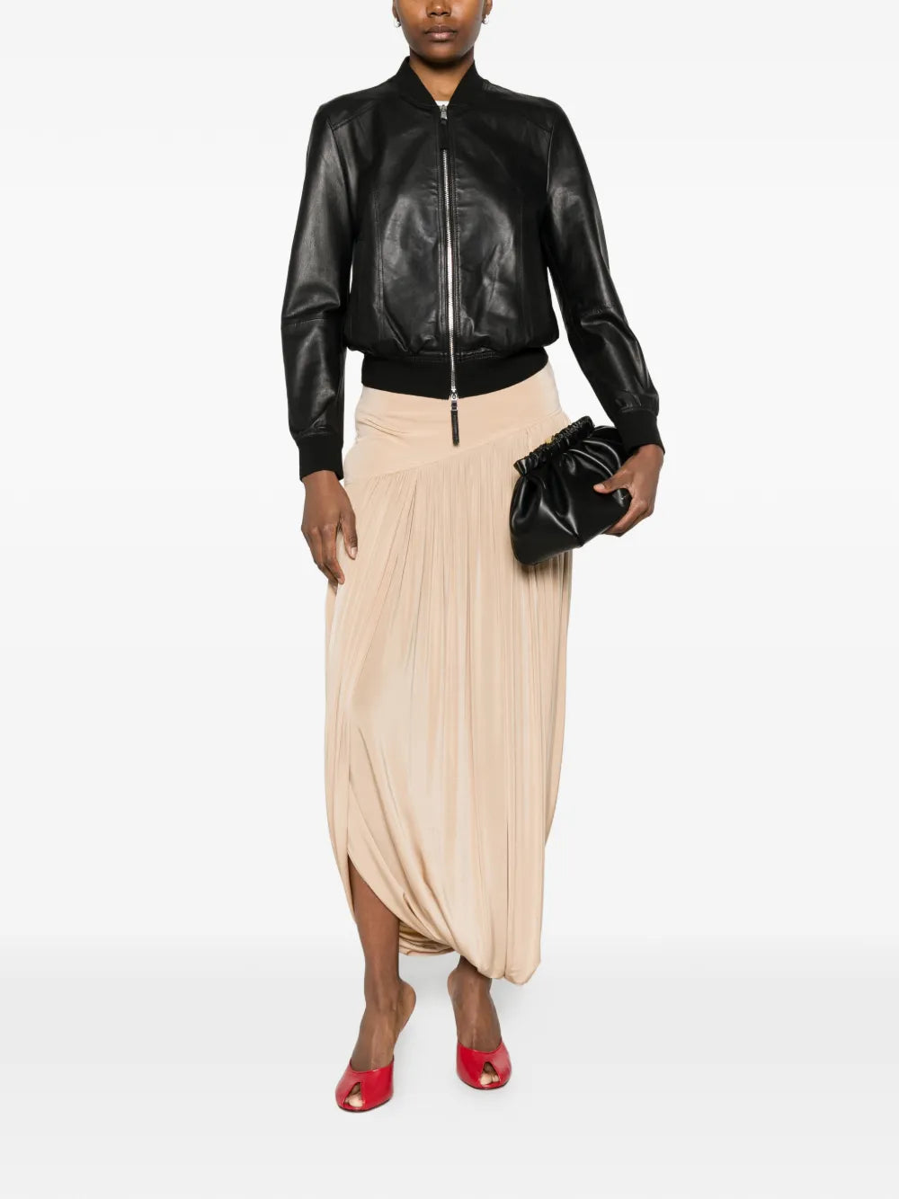 BULLY  zip lambskin jacket