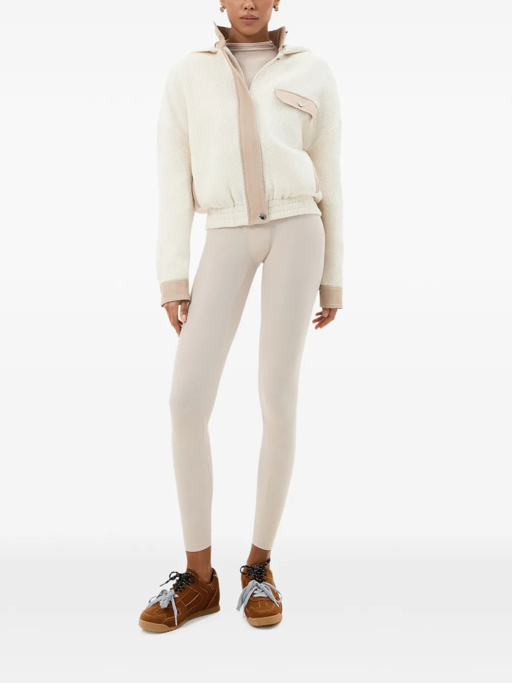 ANNAFOXY  Nuage Du Matin hooded bomber jacket