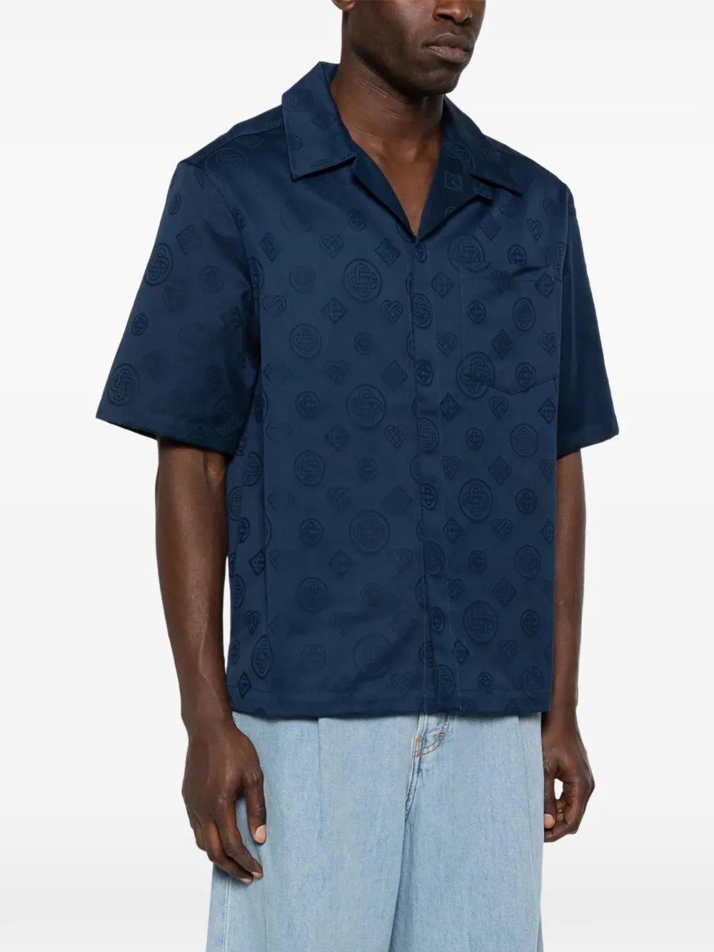 Casablanca  monogram-print shirt