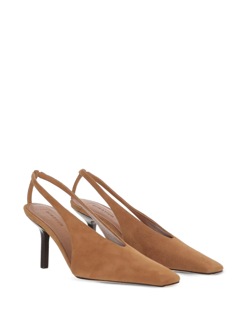 ARMARIUM Evelina square-toe suede pumps